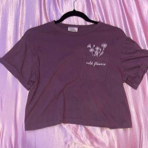 wild flower crop top